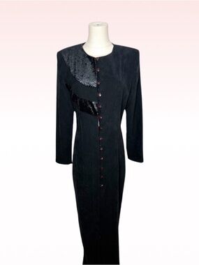 DESIGN TODAY Vintage Black Floor length Long Coat